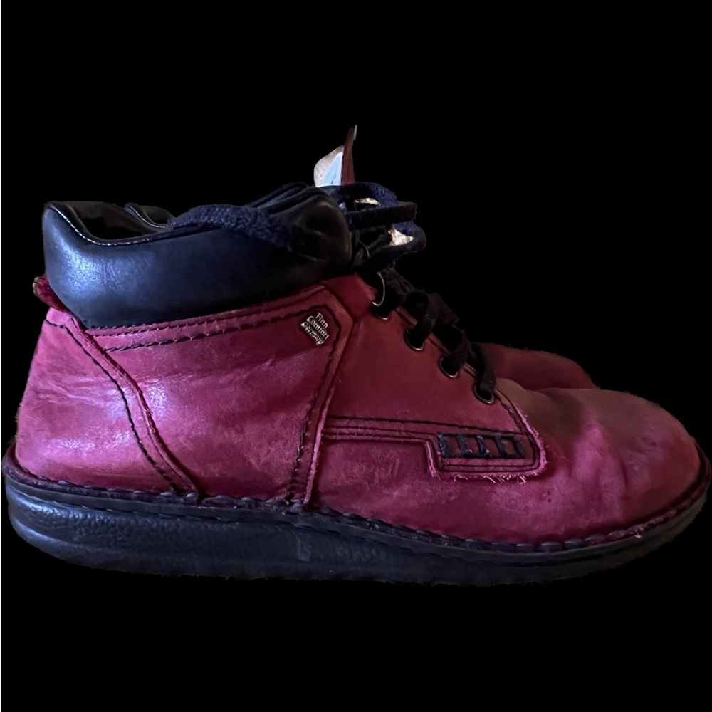 Finn Comfort Linz-1008 Size 40 Chukka Boot Shoe Red